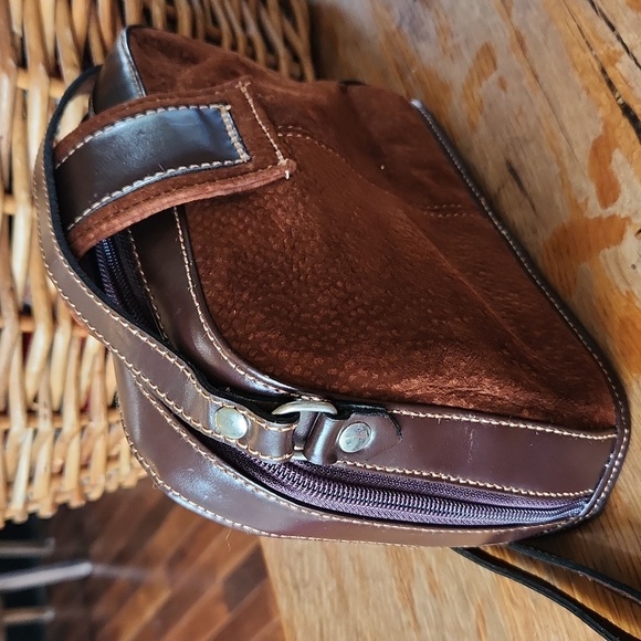 Vintage Zafiro Argentinean Leather Crossbody Purse Brown - Picture 3 of 12